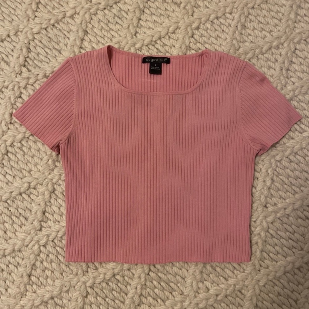 Pink Cropped T-Shirt